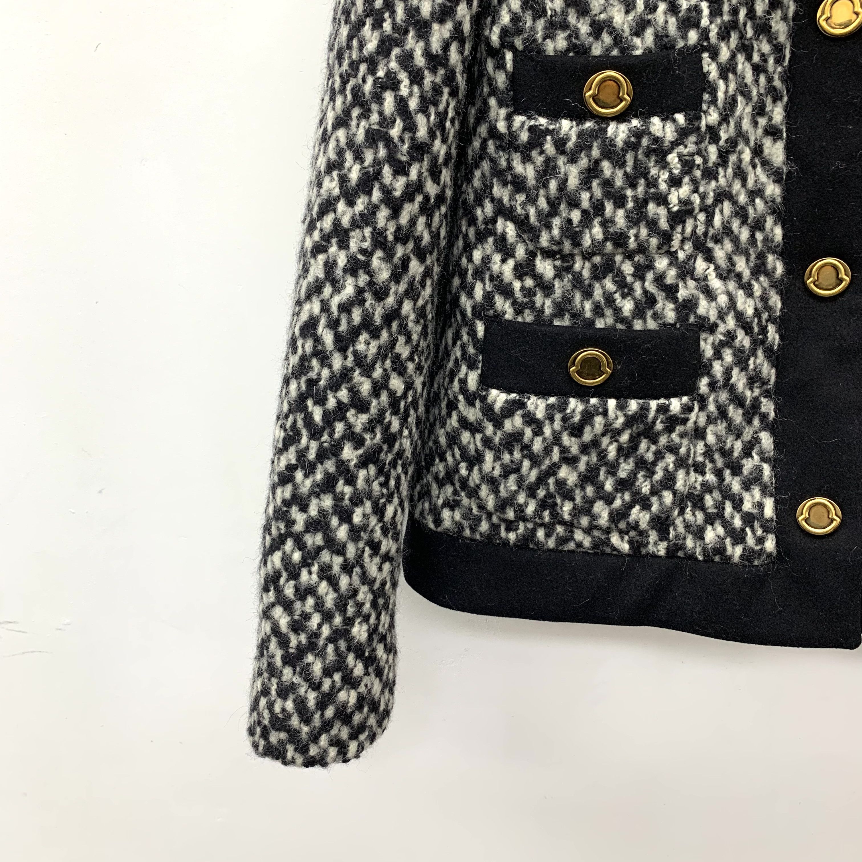 Moncler Moncler Nai Down Jacket Colorblock with Fur Trim (XS) Size XS / US 0-2 / IT 36-38 - 4 Thumbnail