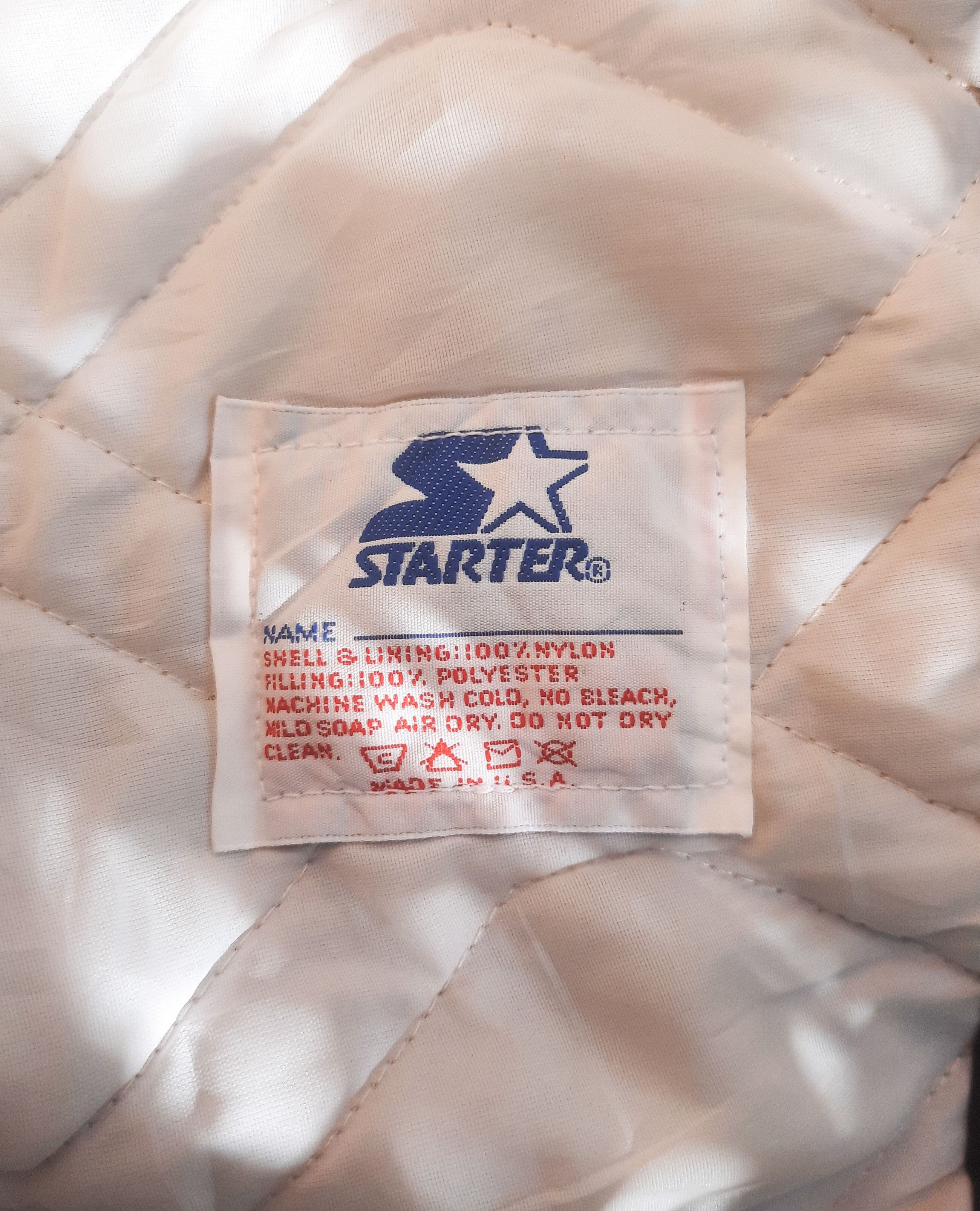 NFL × Starter × Vintage RAIDERS STARTER SATIN BOMBER JACKET Size US L / EU 52-54 / 3 - 4 Thumbnail
