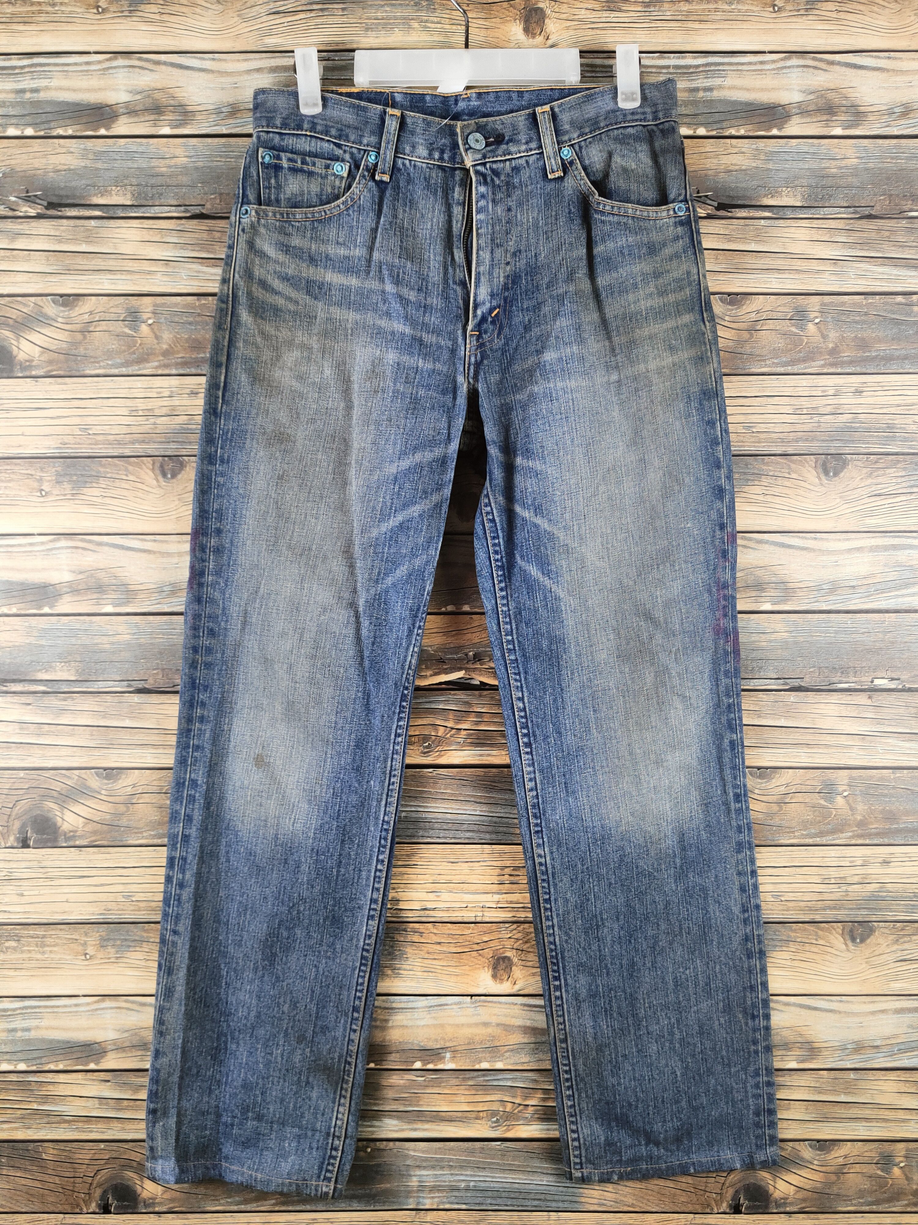 Levi's Levi's Blue Distressed Ripped Jeans #S2817 Size US 30 / EU 46 - 1 Thumbnail