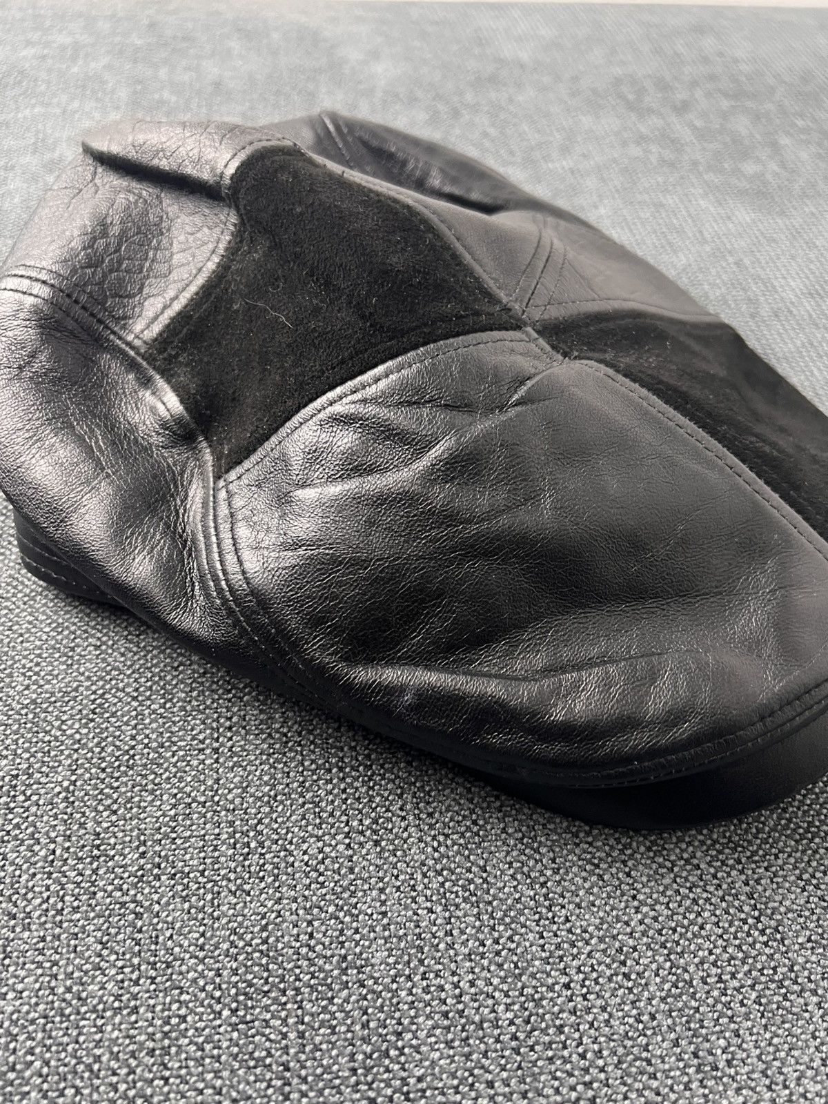 Other black leather baker boy cap by Christys' London Size ONE SIZE - 7 Thumbnail