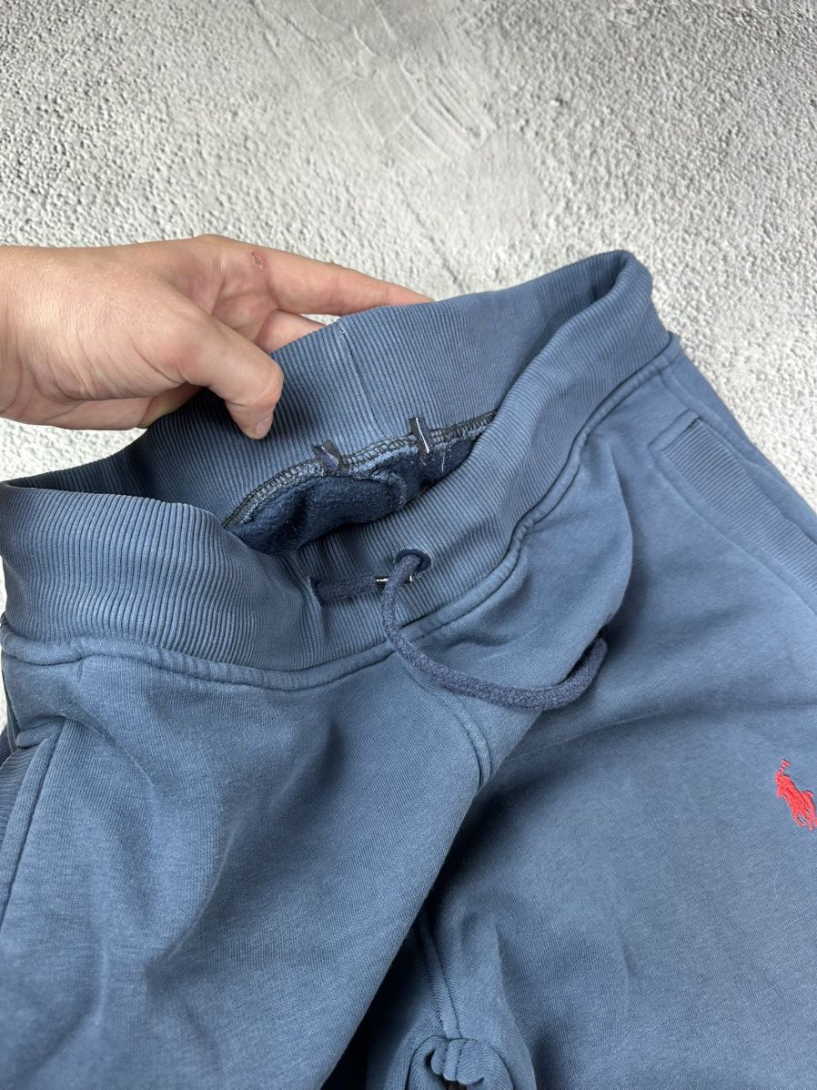 Polo Ralph Lauren × Vintage Polo Ralph Lauren Navy Sweatpants Faded Red Logo Y2K Hype Size US 30 / EU 46 - 6 Thumbnail
