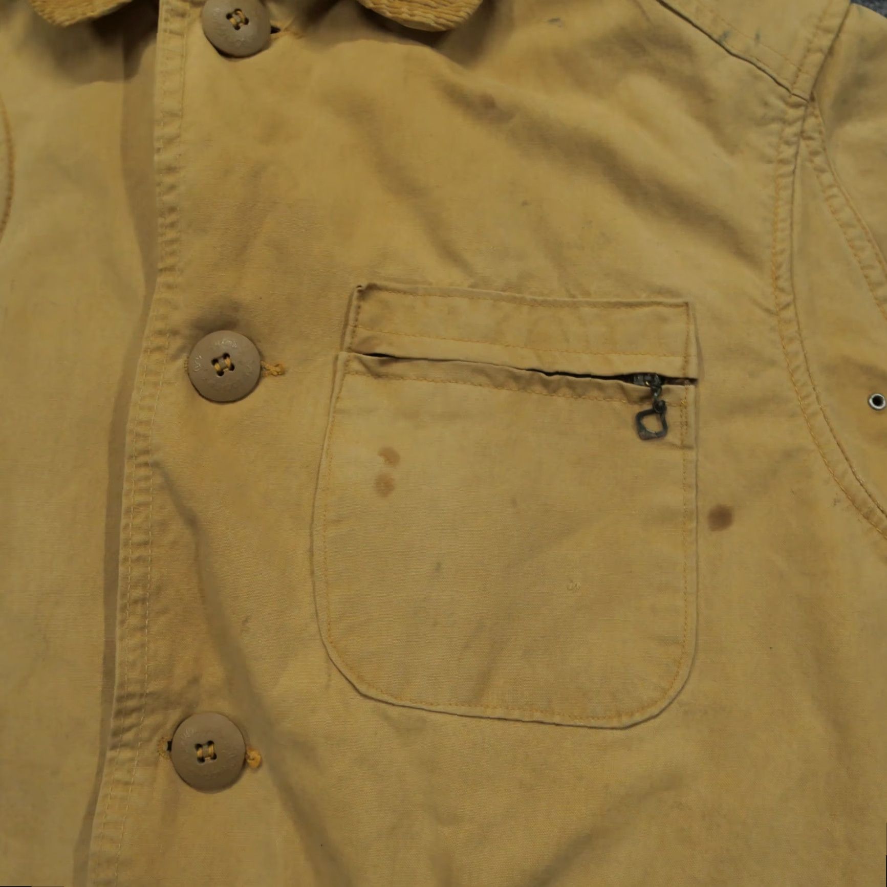 Vintage VINTAGE JC Higgins Hunting Jacket Mens Large Brown Canvas Game Pouch Shooting Bomber Jacket Hunting Mens Large Brown Canvas Jacket Size US L / EU 52-54 / 3 - 4 Thumbnail