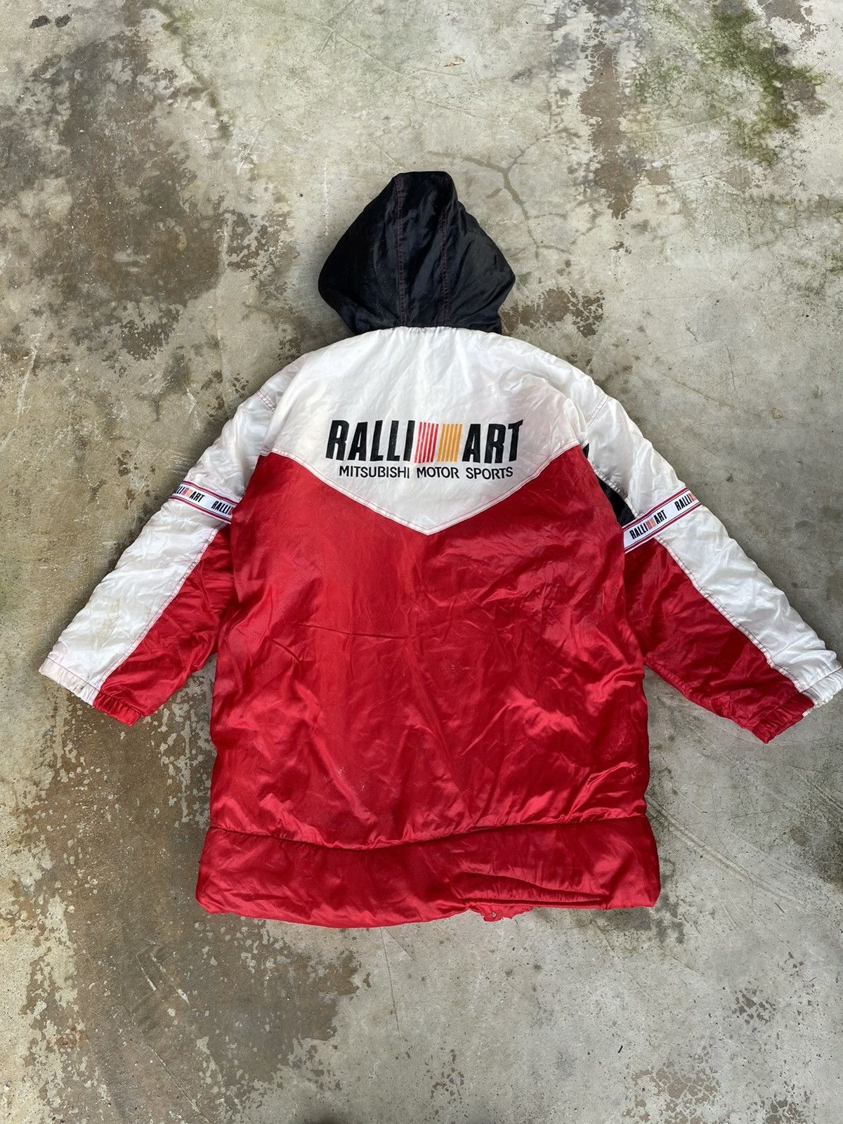 Vintage Mitsubishi Motorsport Parka Ralli Art Sherpa Jacket