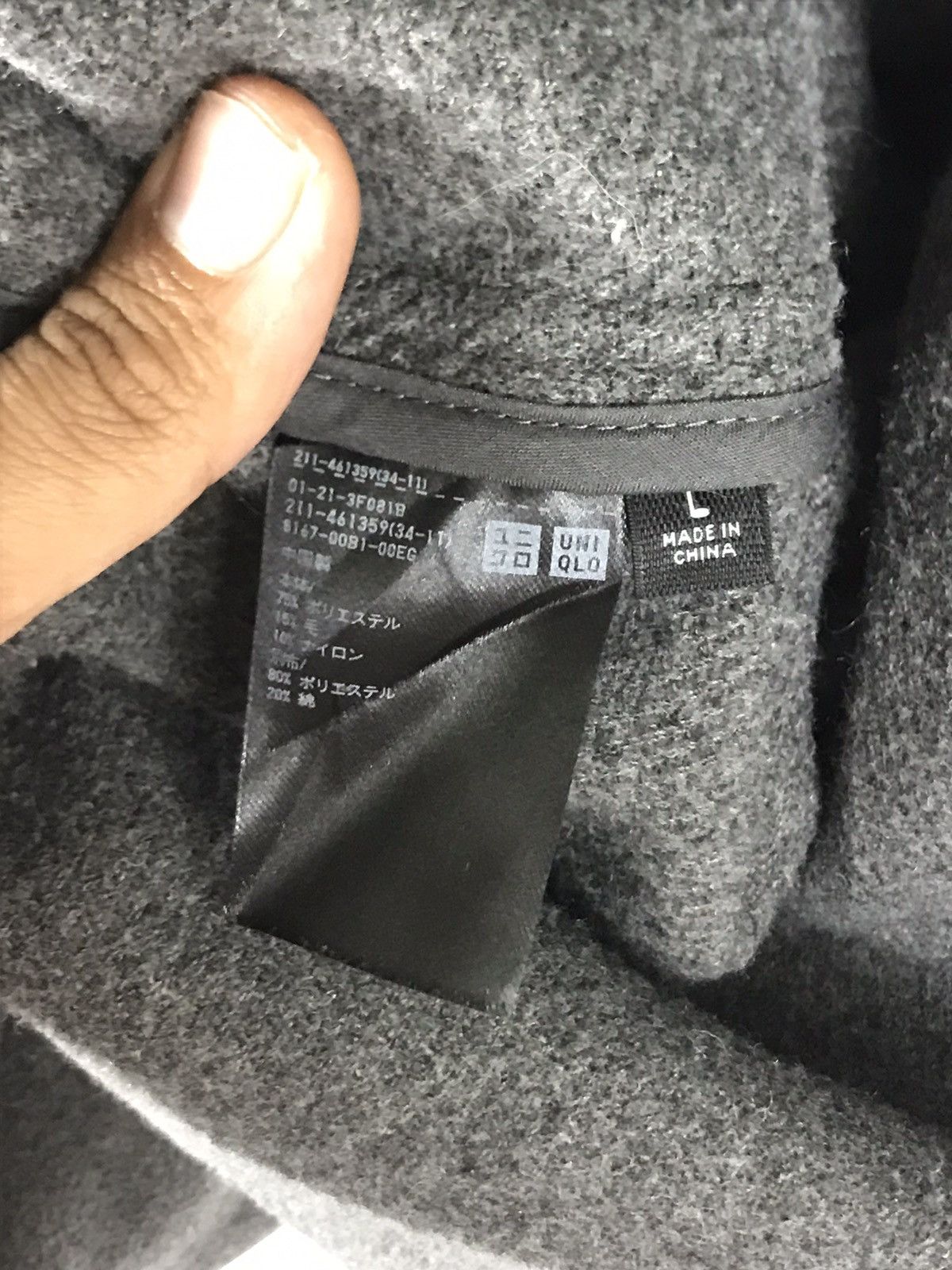 Japanese Brand × Uniqlo 🔥Uniqlo:C Winter Wool Button Chore Style Jacket Size US L / EU 52-54 / 3 - 11 Thumbnail