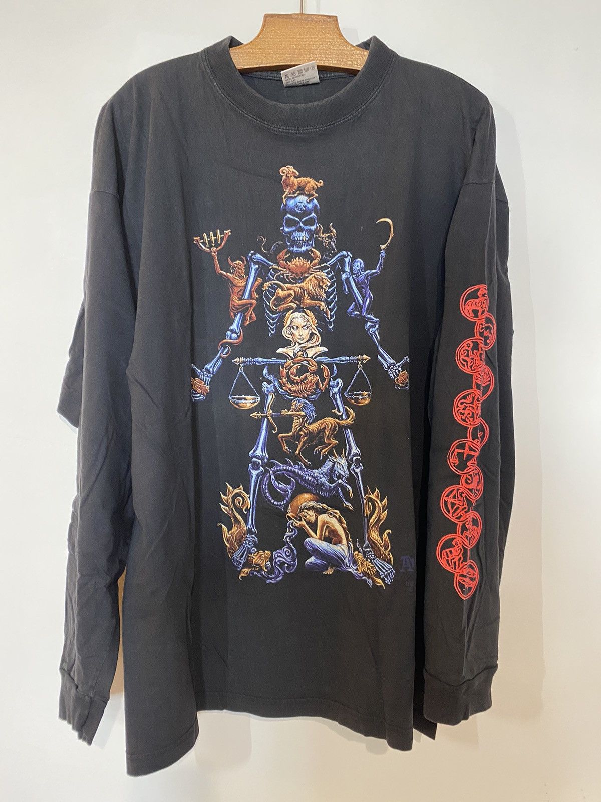 Alchemy gothic shirt 90s vintage Longsleeves zodiac signs