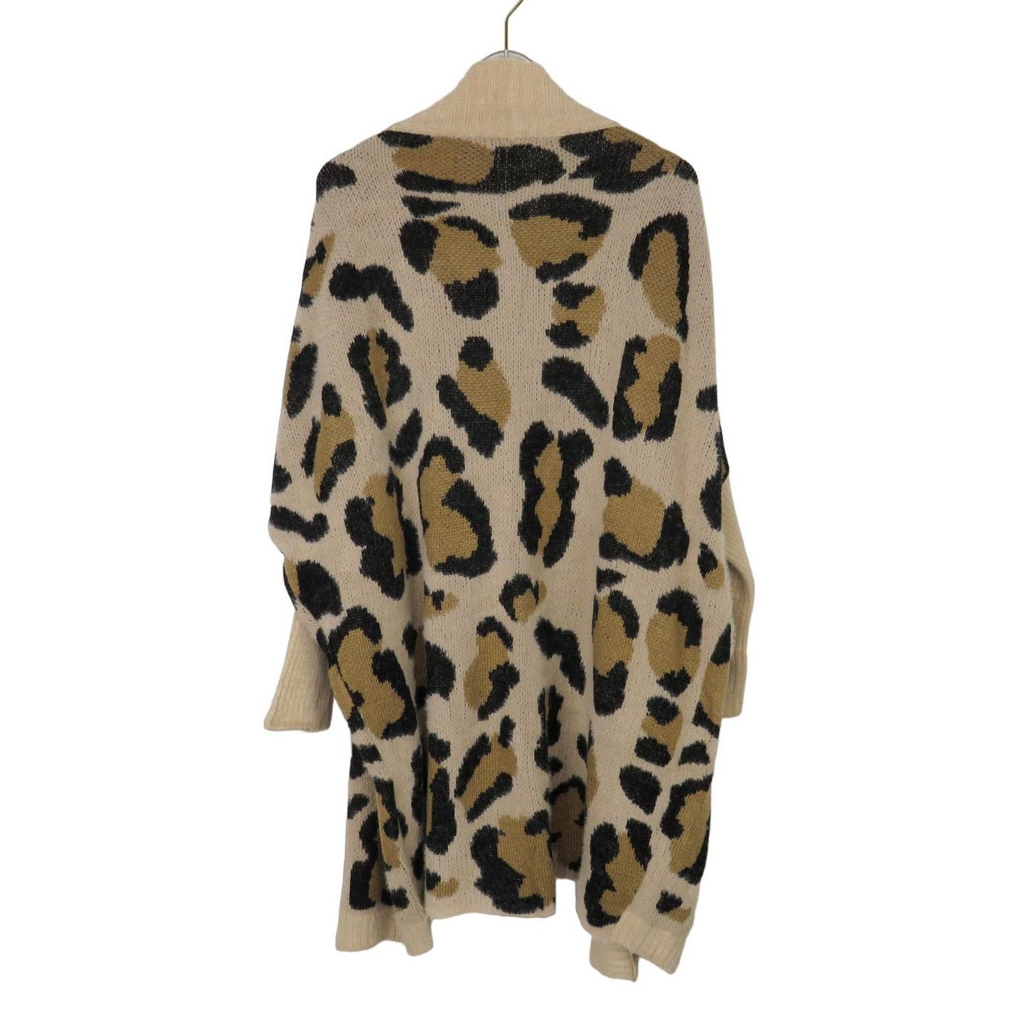 Other Miss Sparkling Tan Leopard Print Cardigan Medium NWT Size M / US 6-8 / IT 42-44 - 6 Thumbnail