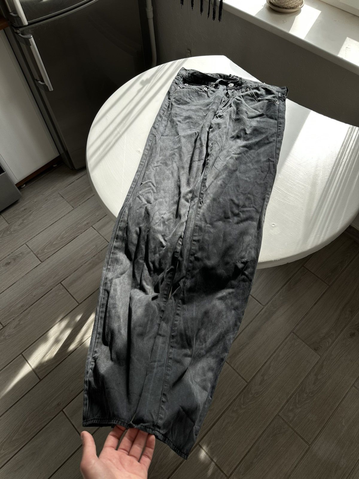 Versace × Versace Jeans Couture × Vintage Vintage Y2K Versace Jeans Pants Trousers Distressed Size 33" - 1 Thumbnail