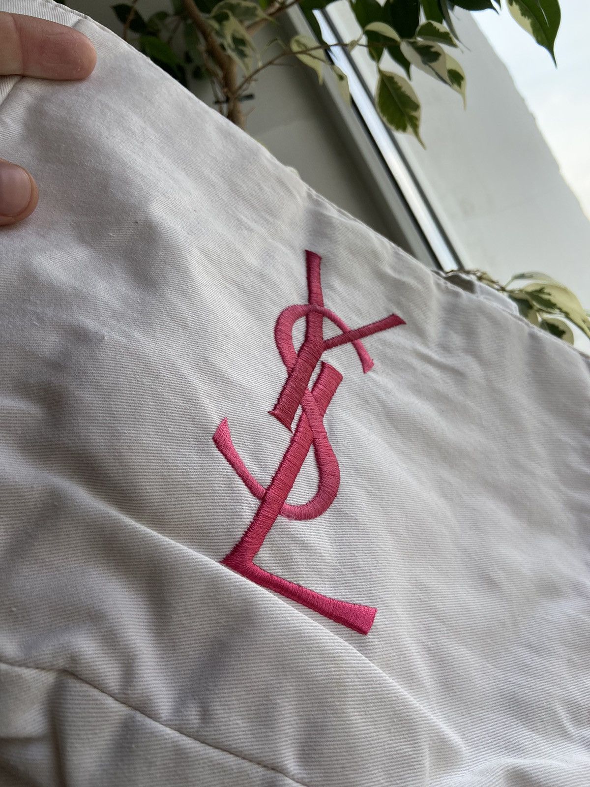 Vintage Yves Saint Laurent Tote Vintage Shopper Bag Big Logo Size ONE SIZE - 2 Thumbnail