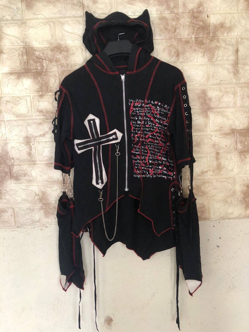 Japanese Brand Reach Keystation Bondage Punk Seditionaires Devil Hoodie Size M / US 6-8 / IT 42-44 - 1 Thumbnail