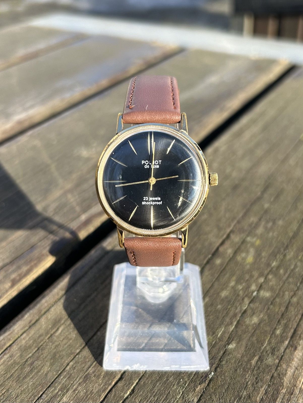 Vintage Vintage Watch Poljot Gold Plated Mechanical Authentic 1980s Size ONE SIZE - 2 Thumbnail