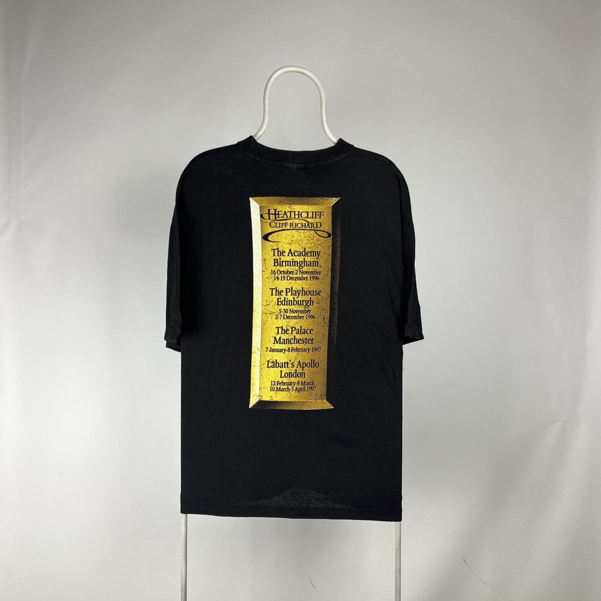 Band Tees Cliff Richard Vintage tour 1996 T Shirt HEATHCLIFF size XL Size US XL / EU 56 / 4 - 2 Thumbnail