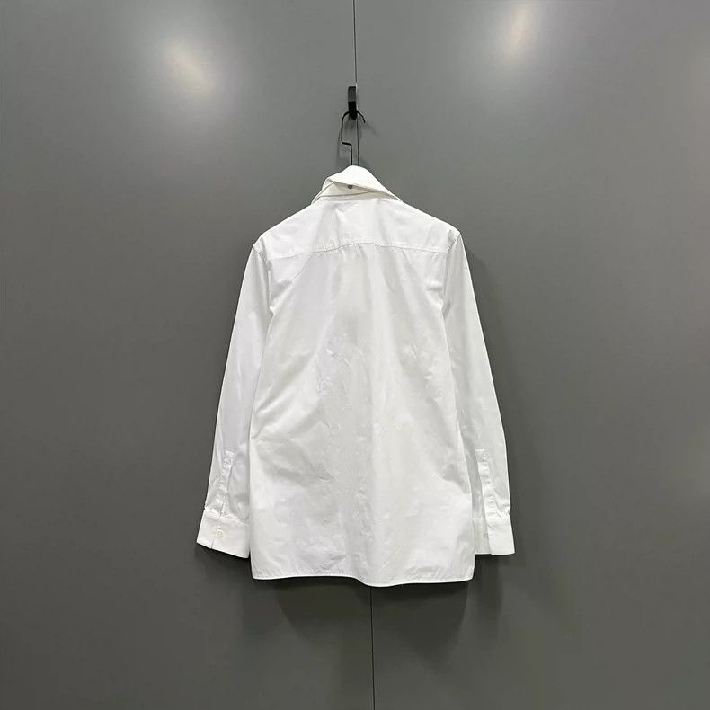 Givenchy Givenchy Size43 White Belted Shirt Size US M / EU 48-50 / 2 - 2 Thumbnail