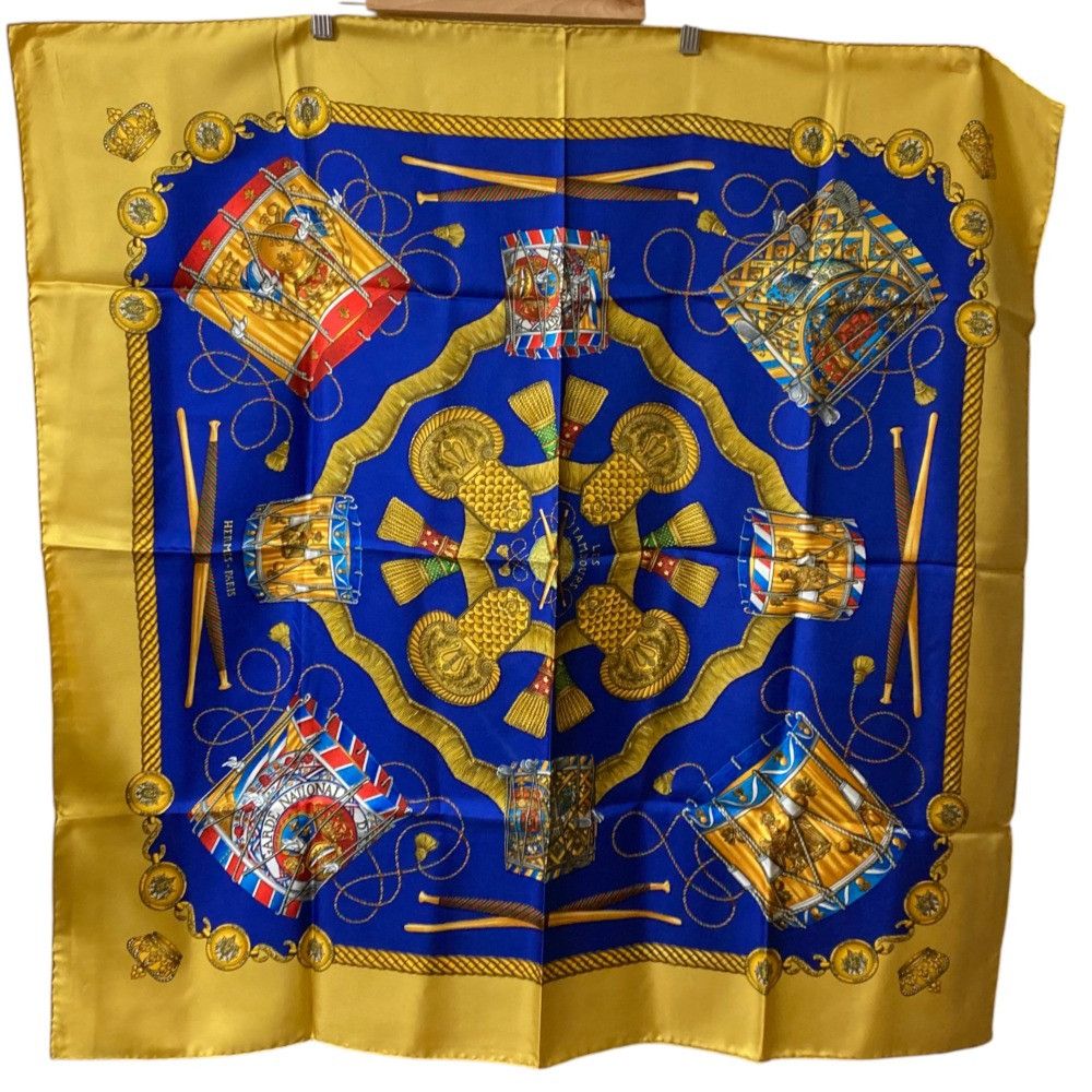 Hermes Hermes Hermes LES TAMBOURS Silk Scarf Others Scarf DUTY FREE for USA Size ONE SIZE - 1 Thumbnail