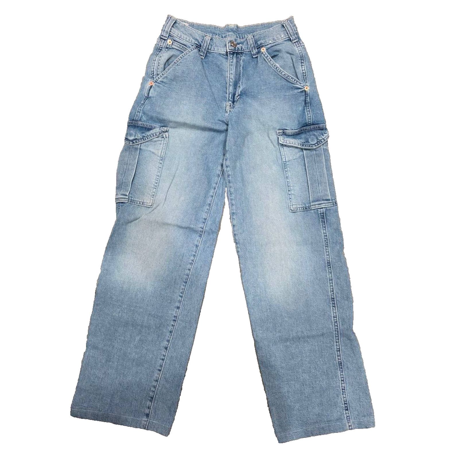 Gap GAP 90's Loose Mid Rise 24 Wide Leg Blue Denim A003268 Size 24" / US 00 / IT 34 - 2 Thumbnail