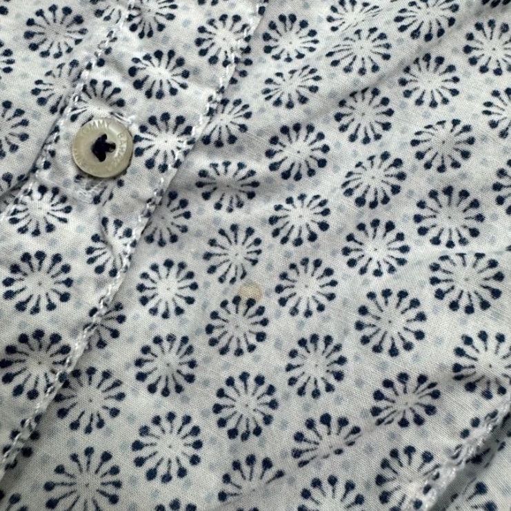 Tommy Bahama Tommy Bahama Button-Down Shirt Mens M Denim Blue Geometric Casual Shirt Size US M / EU 48-50 / 2 - 3 Thumbnail