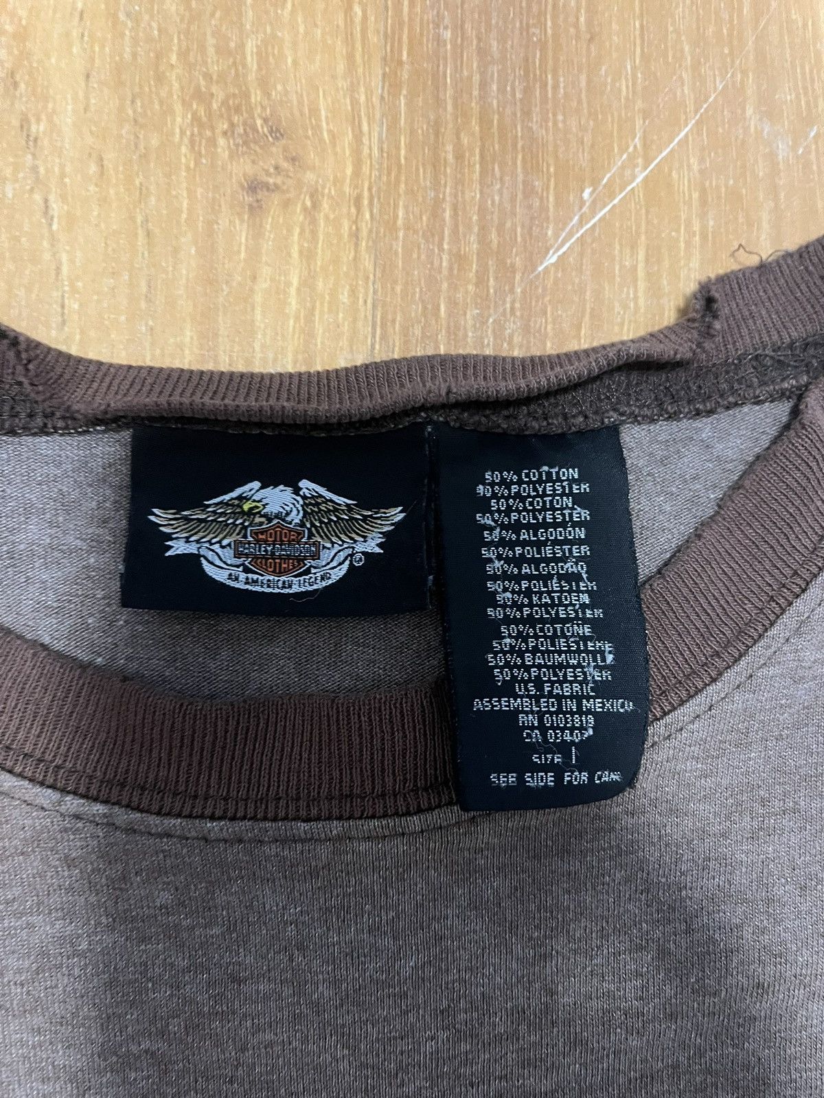 Harley Davidson Vintage Brown harley davidson tee Size US L / EU 52-54 / 3 - 3 Thumbnail
