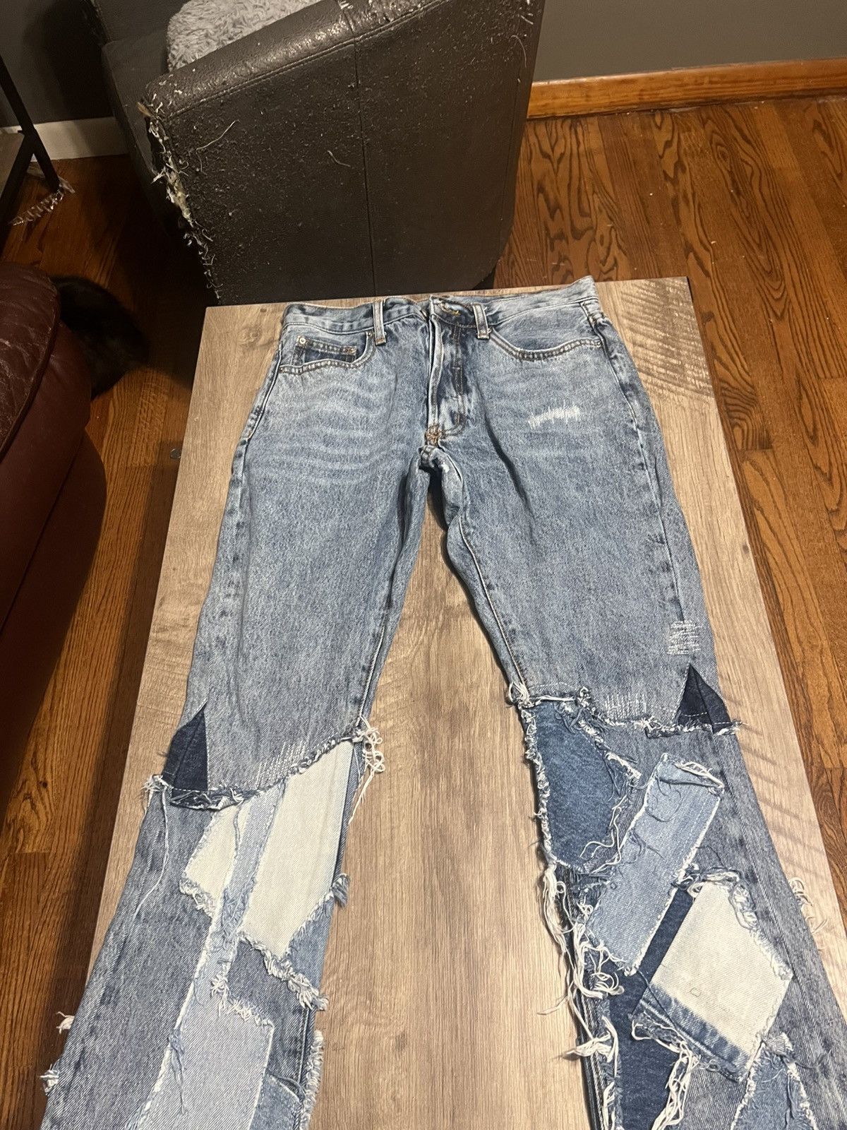 MNML B424 Patch Flare Denim-Blue/28 Size US 32 / EU 48 - 1 Thumbnail