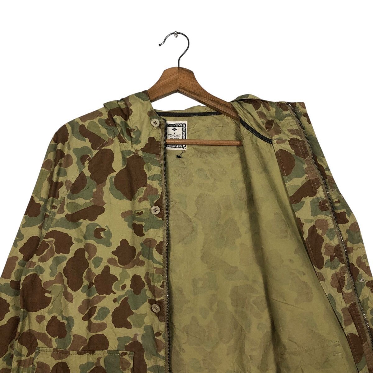 Japanese Brand 📌Vintage Chore Biker Jacket Frog Skins Design Camouflage Size US M / EU 48-50 / 2 - 14 Thumbnail