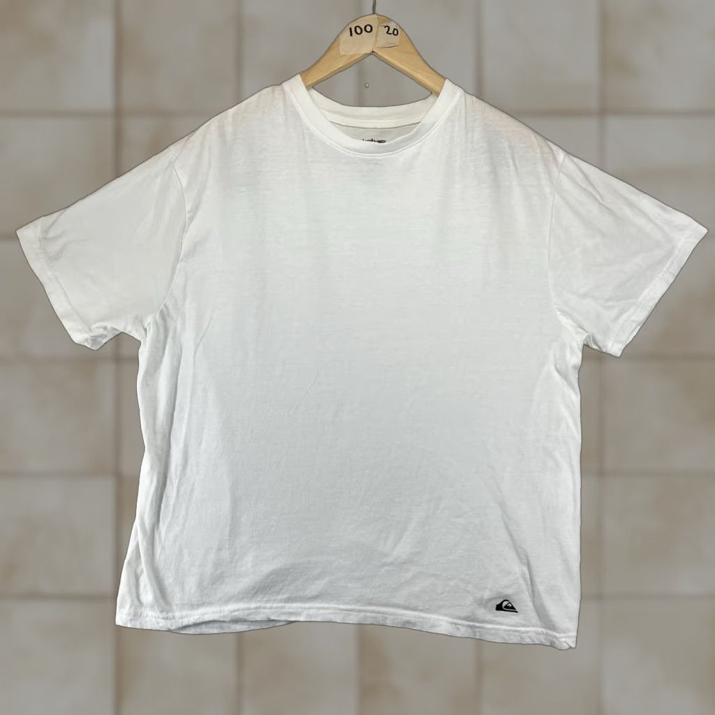 Quiksilver Quiksilver T Shirt Mens Large All Cotton Logo Premium Comfort Lightweight Crew Neck Short Sleeve White Sonic/N/A? Size US L / EU 52-54 / 3 - 1 Thumbnail