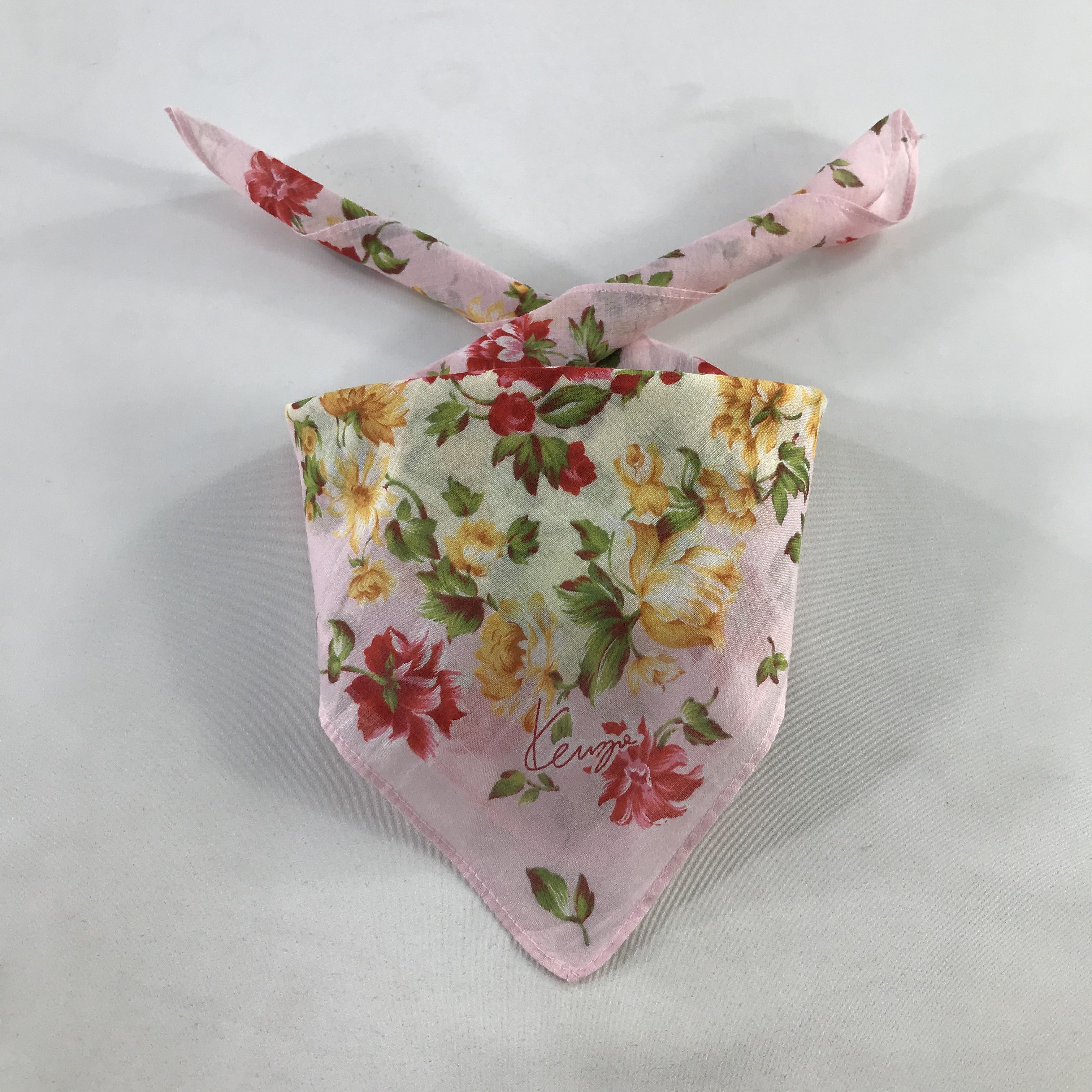 Kenzo × Vintage Kenzo Bandana / Handkerchief / Neckerchief - S1078 Size ONE SIZE - 3 Thumbnail