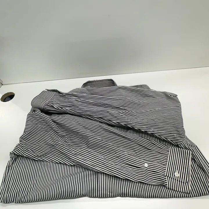 Balenciaga Balenciaga Balenciaga Striped Logo Long Sleeve Shirt -2507 Size US M / EU 48-50 / 2 - 7 Thumbnail