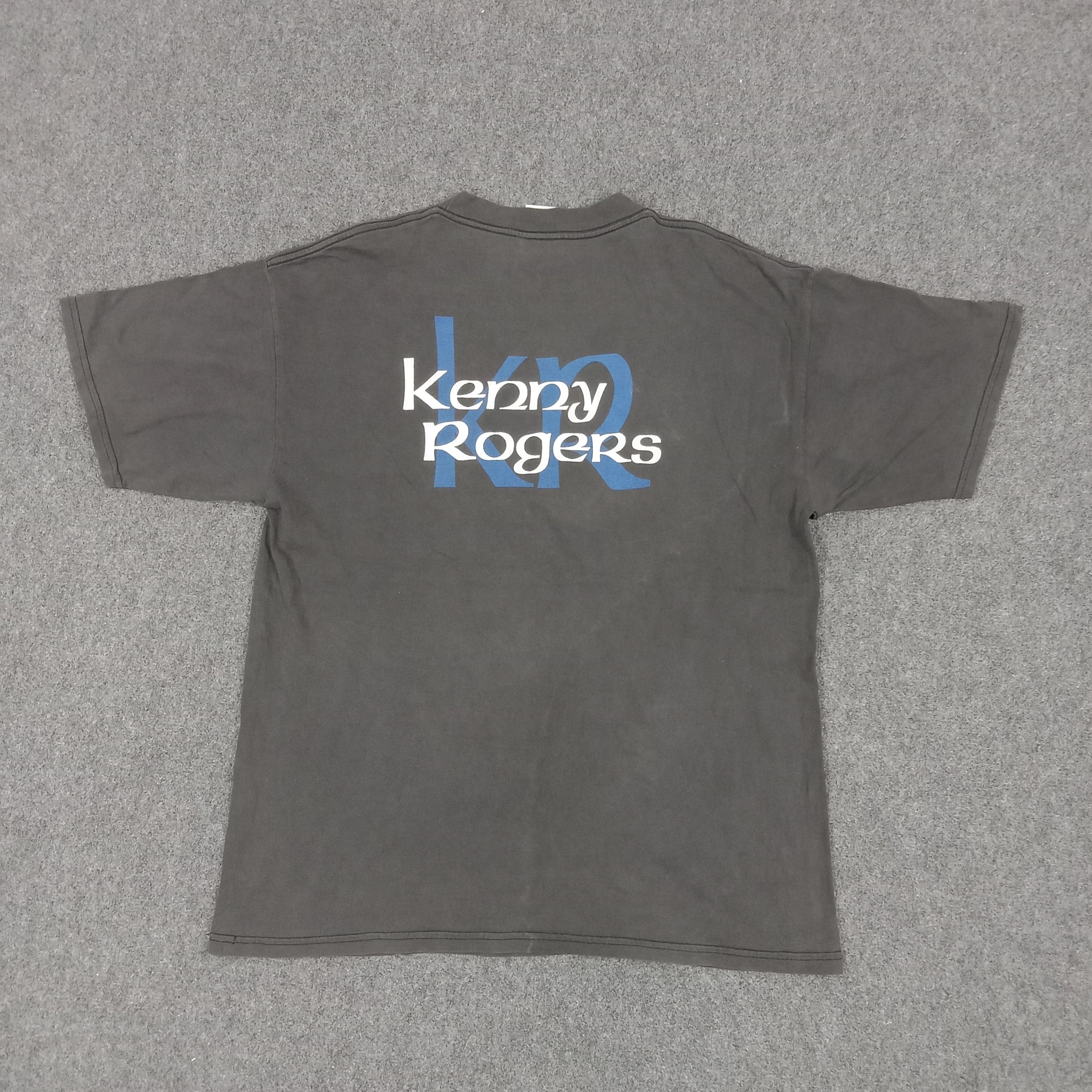 Vintage Kenny Rogers American Folk Singer Tshirt Size US XL / EU 56 / 4 - 4 Thumbnail