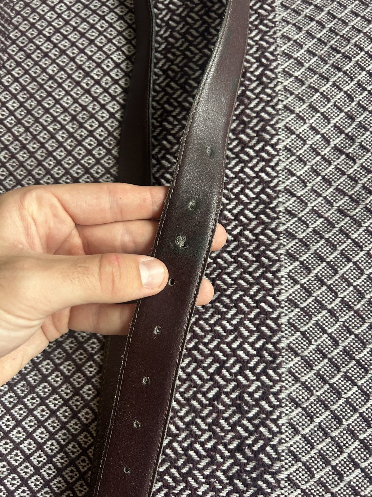 Porsche Design Vintage Porsche Leather Belt Solid Style Unisex One size Size ONE SIZE - 5 Thumbnail