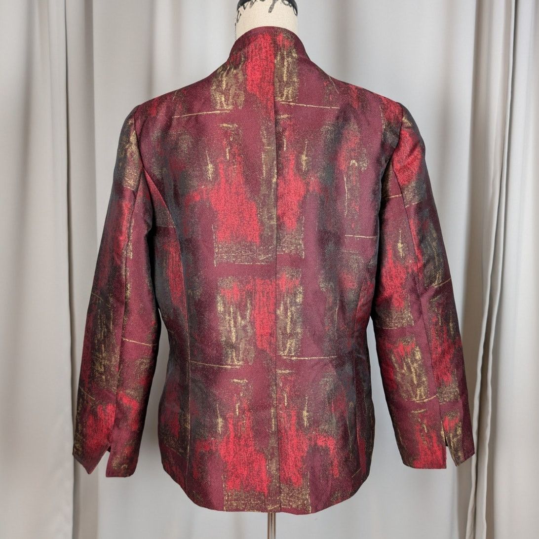 Coldwater Creek Metallic Brocade Tapestry Jacket Size L / US 10 / IT 46 - 2 Thumbnail