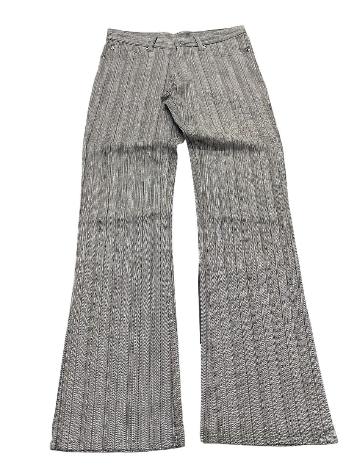 AW/07 Semantic Design Bootcut Herringbone Tweed Pants