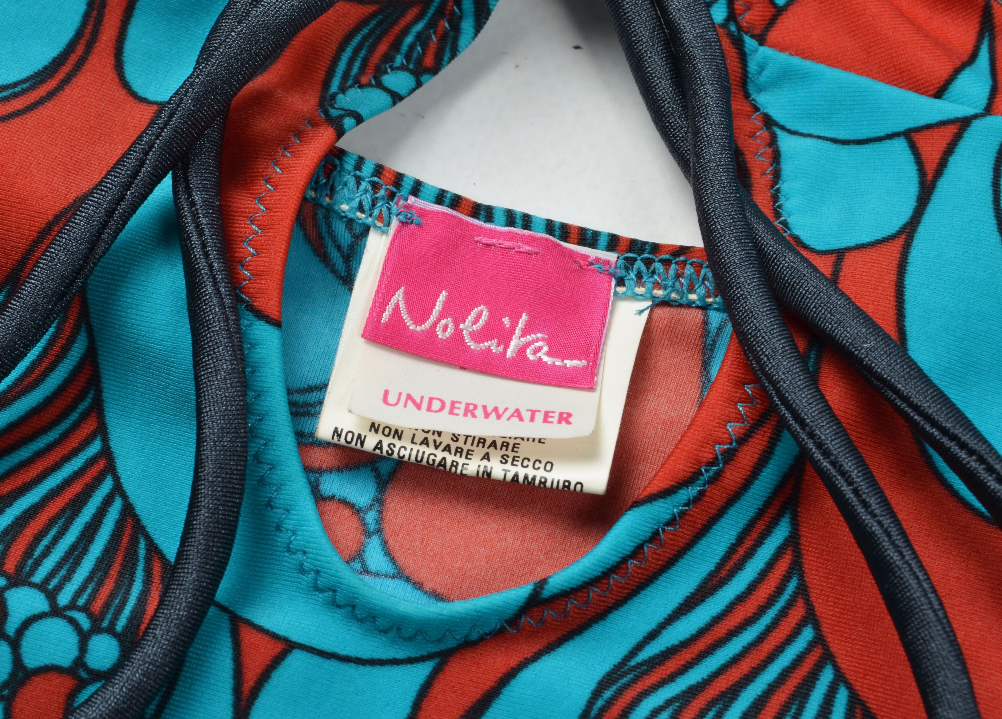 Designer × Vintage Nolita North Little Italy Y2K Psychedelic Halter Top Size M / US 6-8 / IT 42-44 - 7 Thumbnail