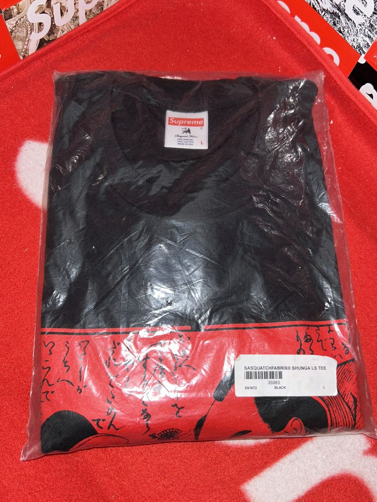 Supreme Supreme Sasquatchfabrix Shunga LS Tee SS16 size Large NEW Size US L / EU 52-54 / 3 - 1 Thumbnail