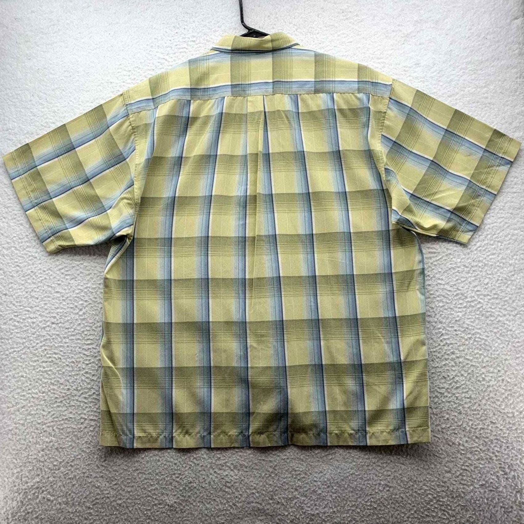 Tommy Bahama Tommy Bahama Button Up Shirt Mens L Large Yellow Blue Plaid Casual Beach Hawaiian Preppy Dad Comfort Shirt Size US L / EU 52-54 / 3 - 4 Thumbnail