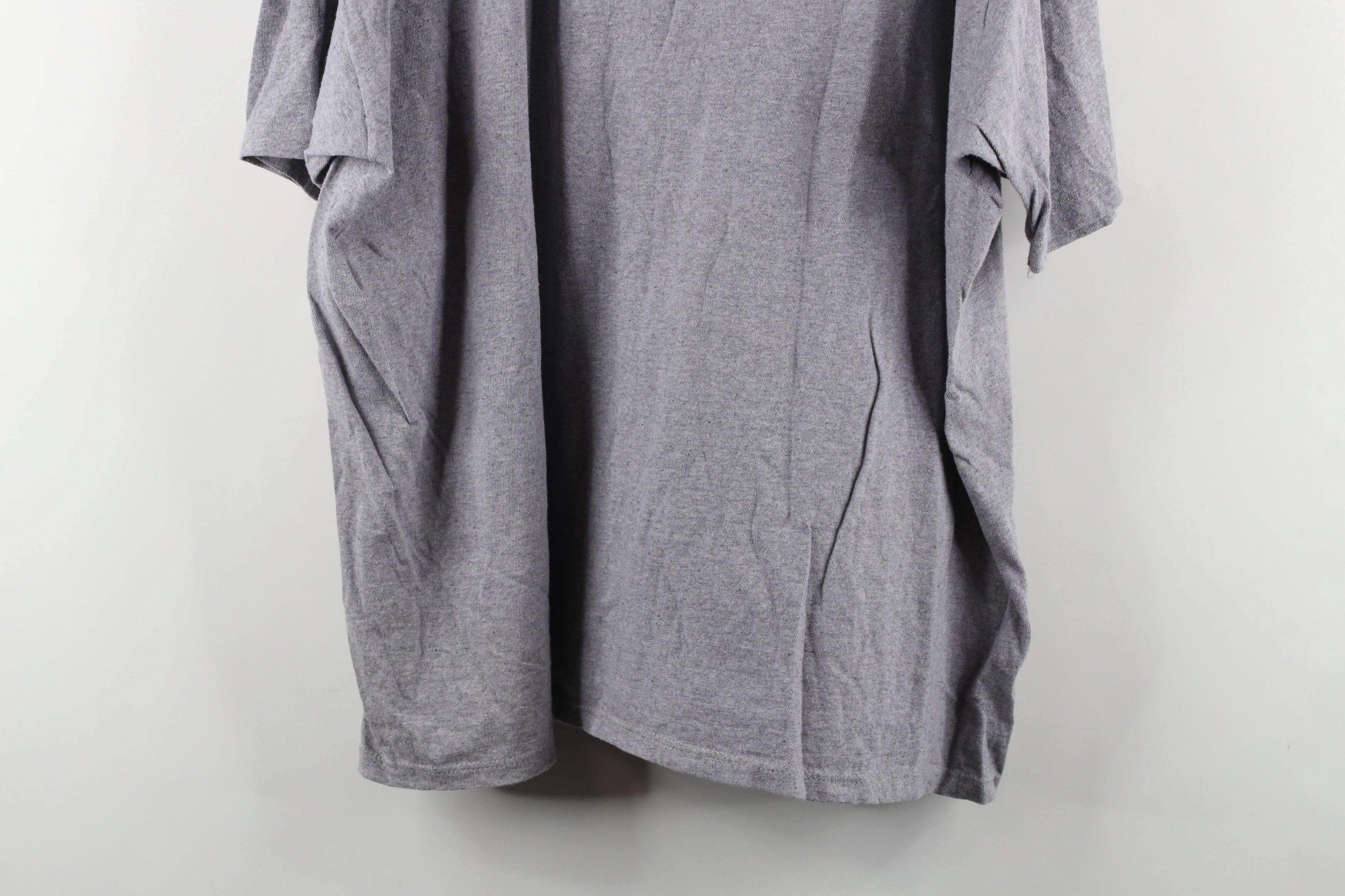 Vintage Vintage 90s Streetwear Blank Pocket T-Shirt Heather Gray USA Size US XL / EU 56 / 4 - 10 Thumbnail
