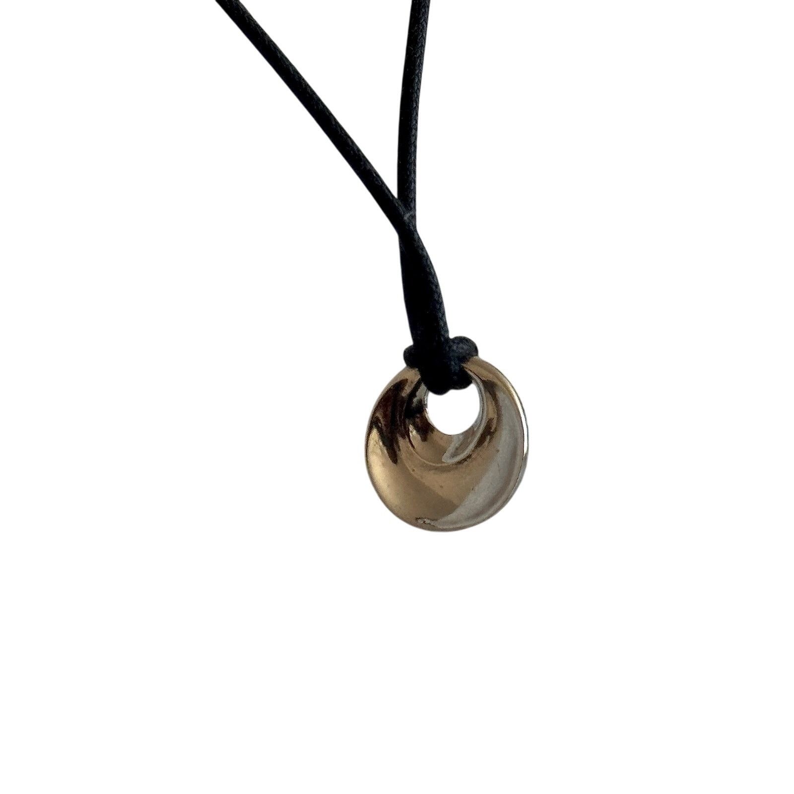 Other Konrad Silver Pebble Pendant Necklace on Black Cord Size ONE SIZE - 3 Thumbnail