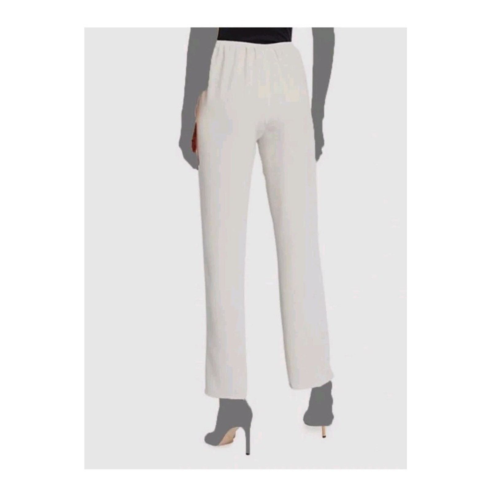 Carolina K Caroline Rose Pants Ivory White Suzette Straight-Leg Sz XS Size 25" / US 0 / IT 36 - 3 Thumbnail