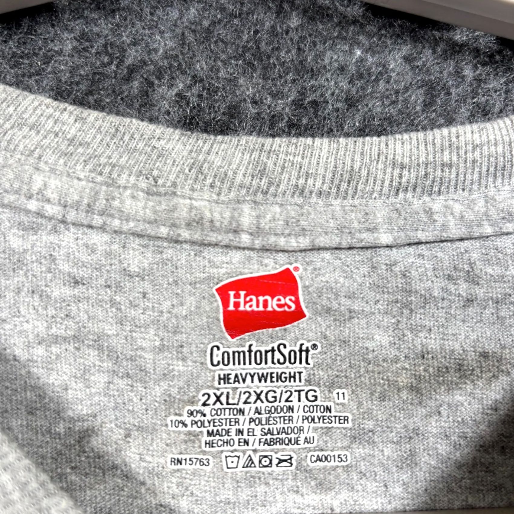 Hanes Hanes ComfortSoft Heavyweight T-Shirt Men's 2XL Gray Cotton Snap-on Operation Shirt Size US XXL / EU 58 / 5 - 6 Thumbnail