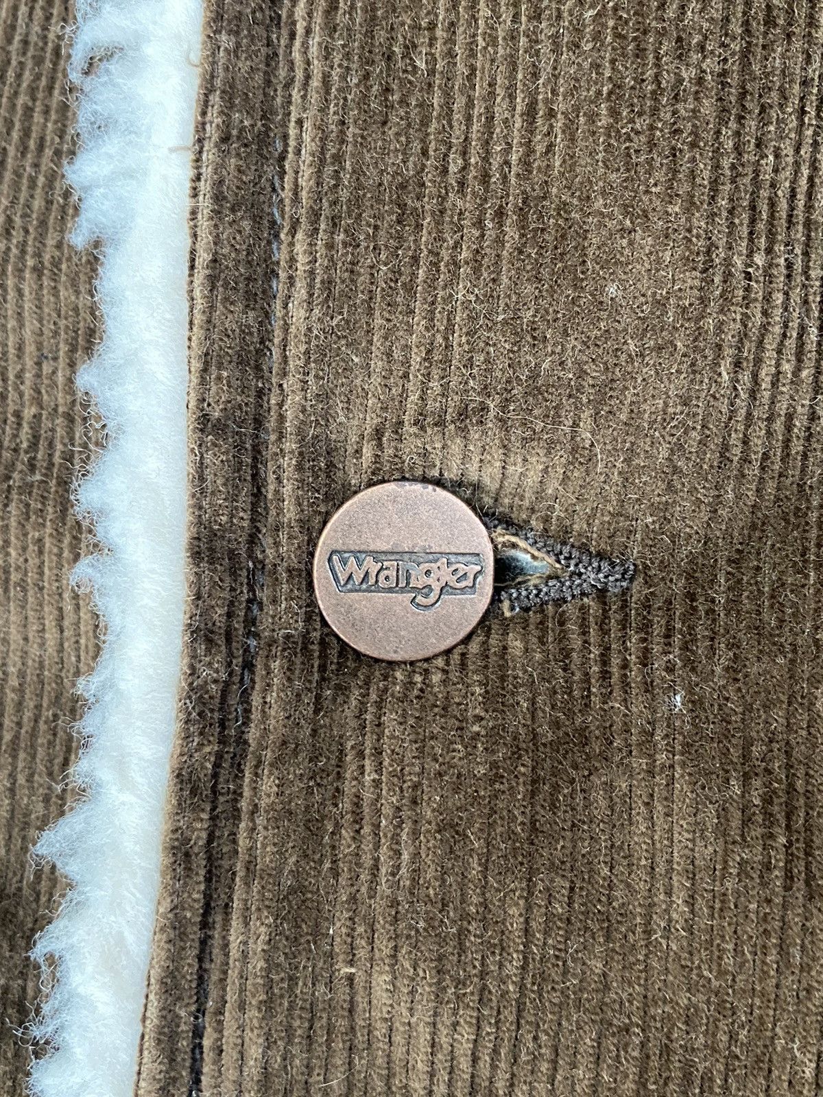 Designer × Vintage × Wrangler Vintage Coudroy Wrangler Vest Button Jacket Winter Size US XS / EU 42 / 0 - 15 Thumbnail