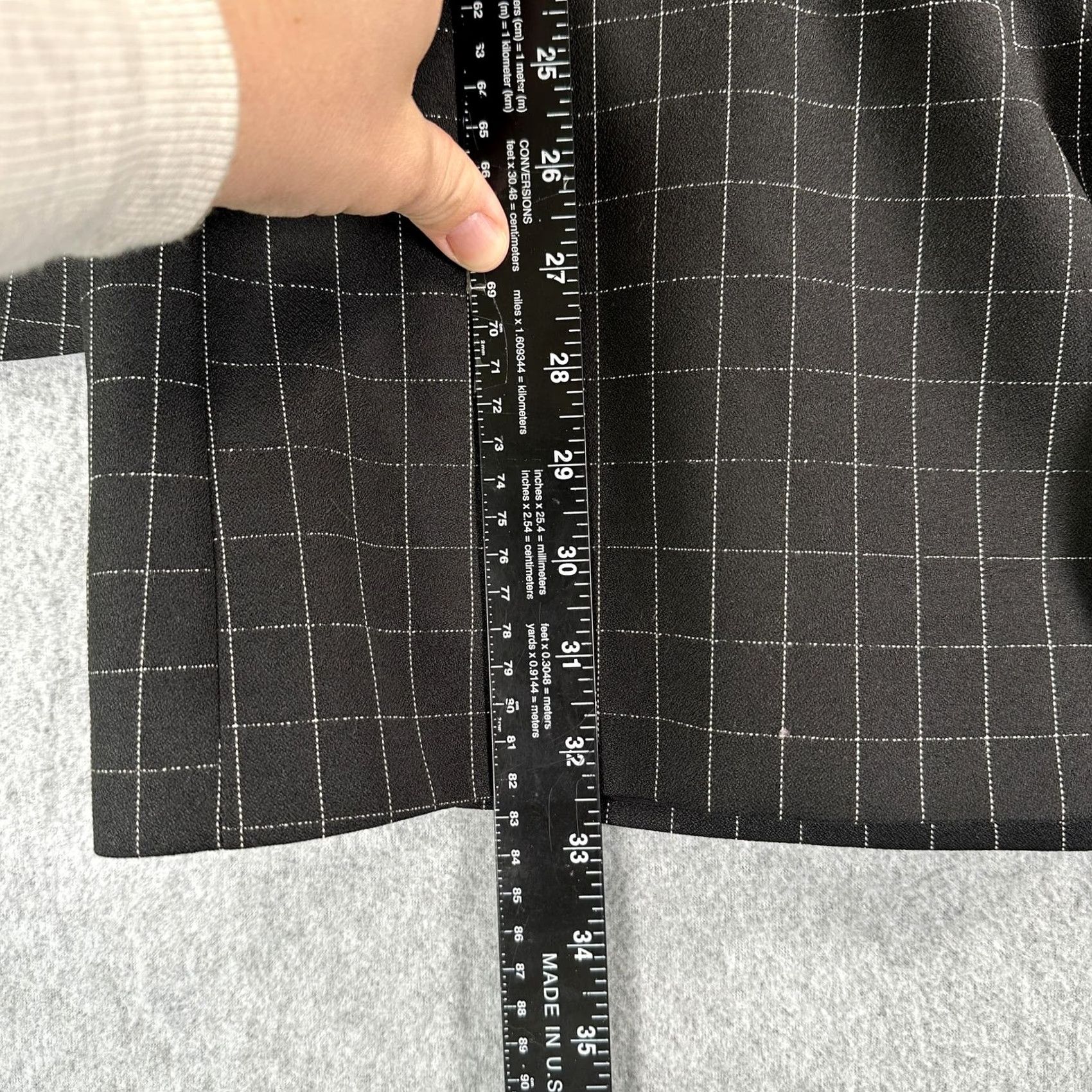Vintage VINTAGE Falcone Suit Blazer Pants 2 Piece Mens 44 Long Black Windowpane Check USA Size 44R - 5 Thumbnail