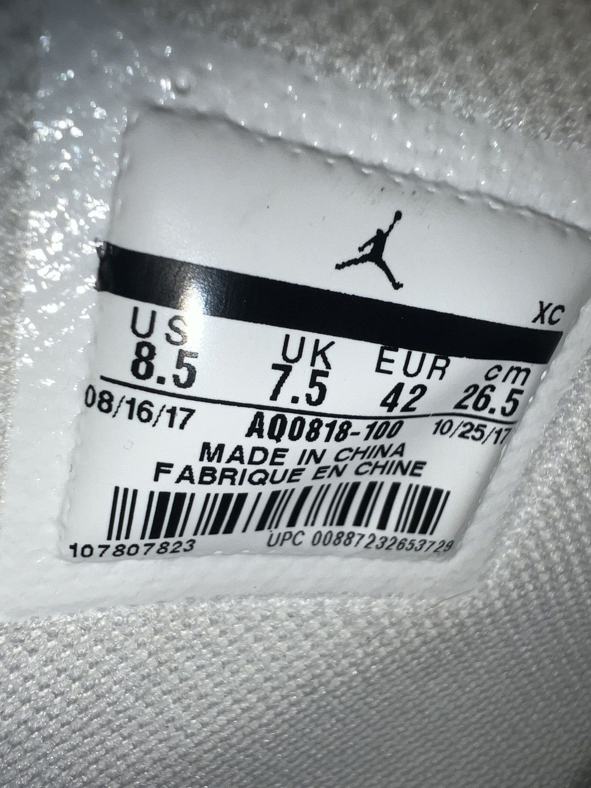 Jordan Brand × Nike 0ff-White Jordan 1 euro Size US 8.5 / EU 41-42 - 15 Thumbnail