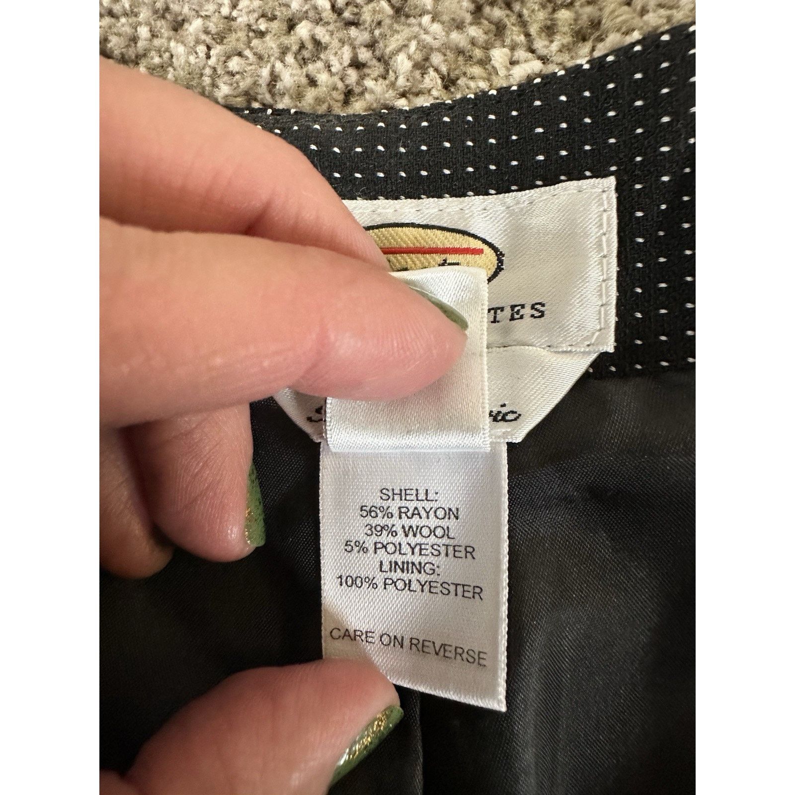 Talbots Vintage Talbots Pants Women 16W Blue White Y2K Polka Dots Size 38" / US 16 / IT 52 - 8 Thumbnail