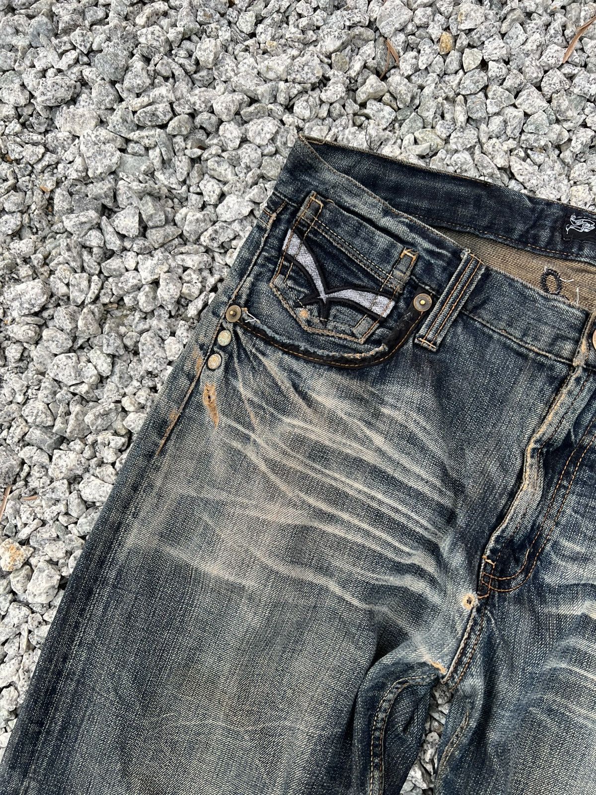 If Six Was Nine Japanese Brand Oririn Claw Jean Size US 35 - 8 Thumbnail