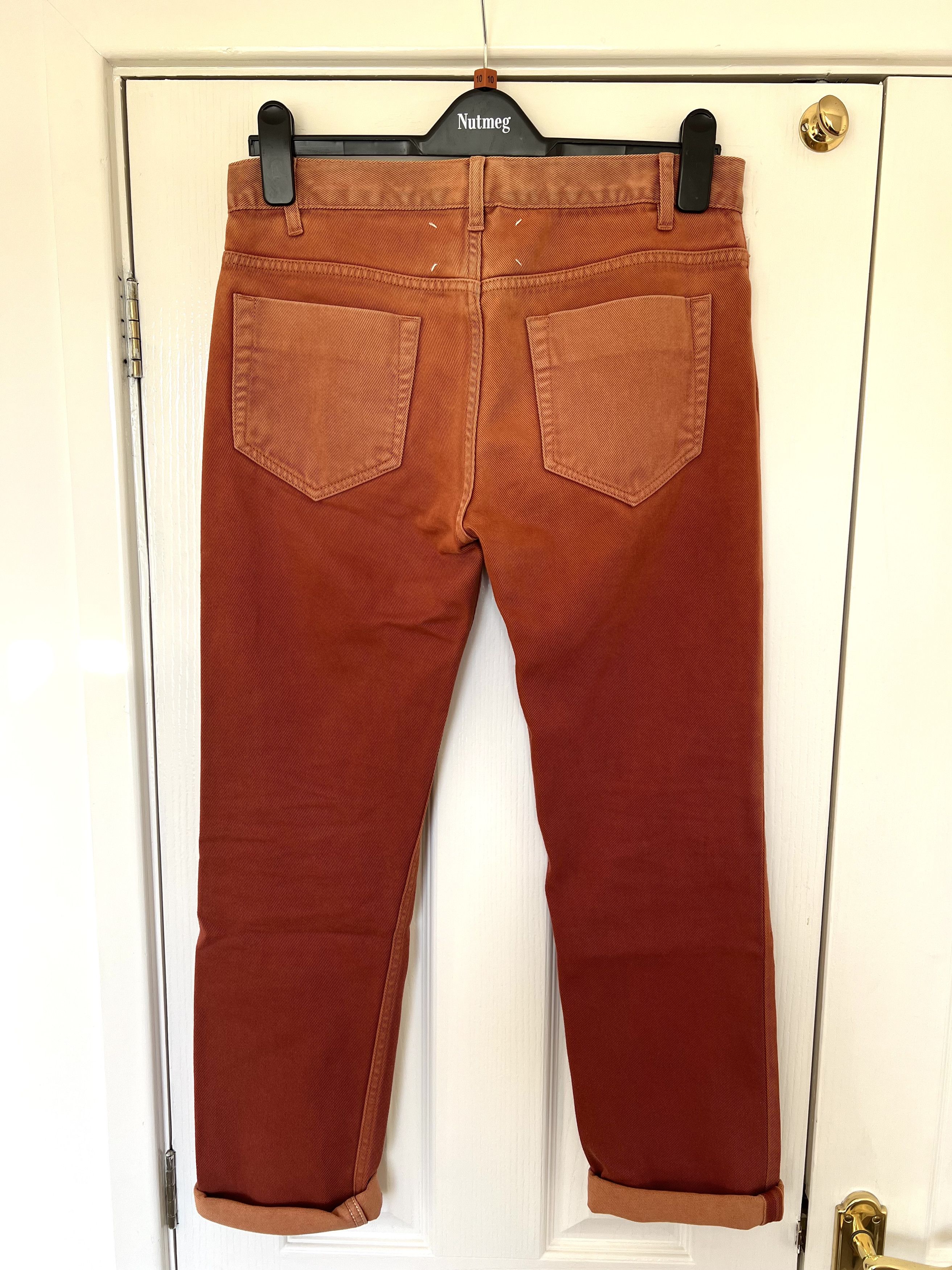 Maison Margiela Margiela FW13 Orange Gradient Denim Jeans Size 46 Thom Yorke Size US 30 / EU 46 - 2 Thumbnail