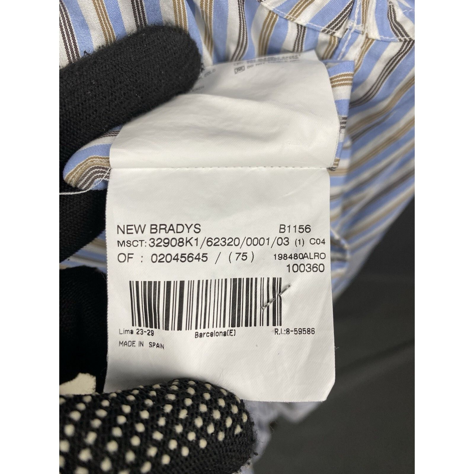 Burberry Burberry Men's Blue Striped Longsleeve Striped Shirt Size 3 Size US L / EU 52-54 / 3 - 14 Thumbnail