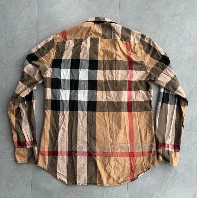 Burberry Burberry Khaki Long Sleeve Men's Shirt. Size US S / EU 44-46 / 1 - 2 Thumbnail