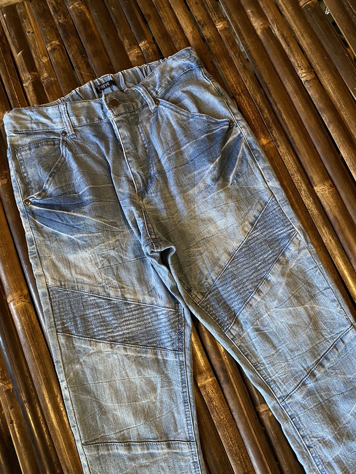 If Six Was Nine × Japanese Brand SUREVE BIKERS DENIM PANTS Size 30" / US 8 / IT 44 - 2 Thumbnail