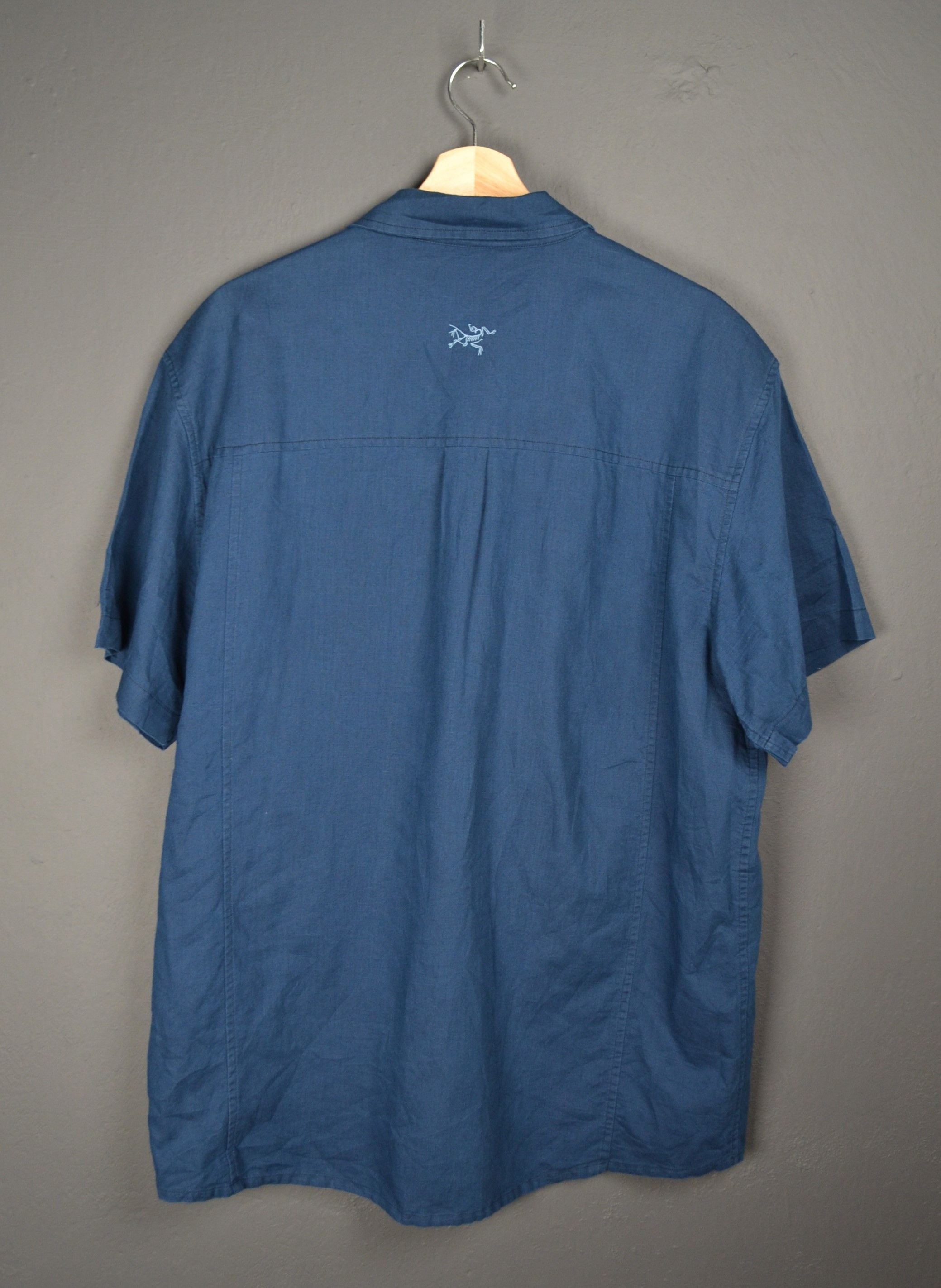 Arc'teryx Arc'teryx Ravelin SS Linen Cotton XL Shirt Blue Size US XL / EU 56 / 4 - 3 Thumbnail