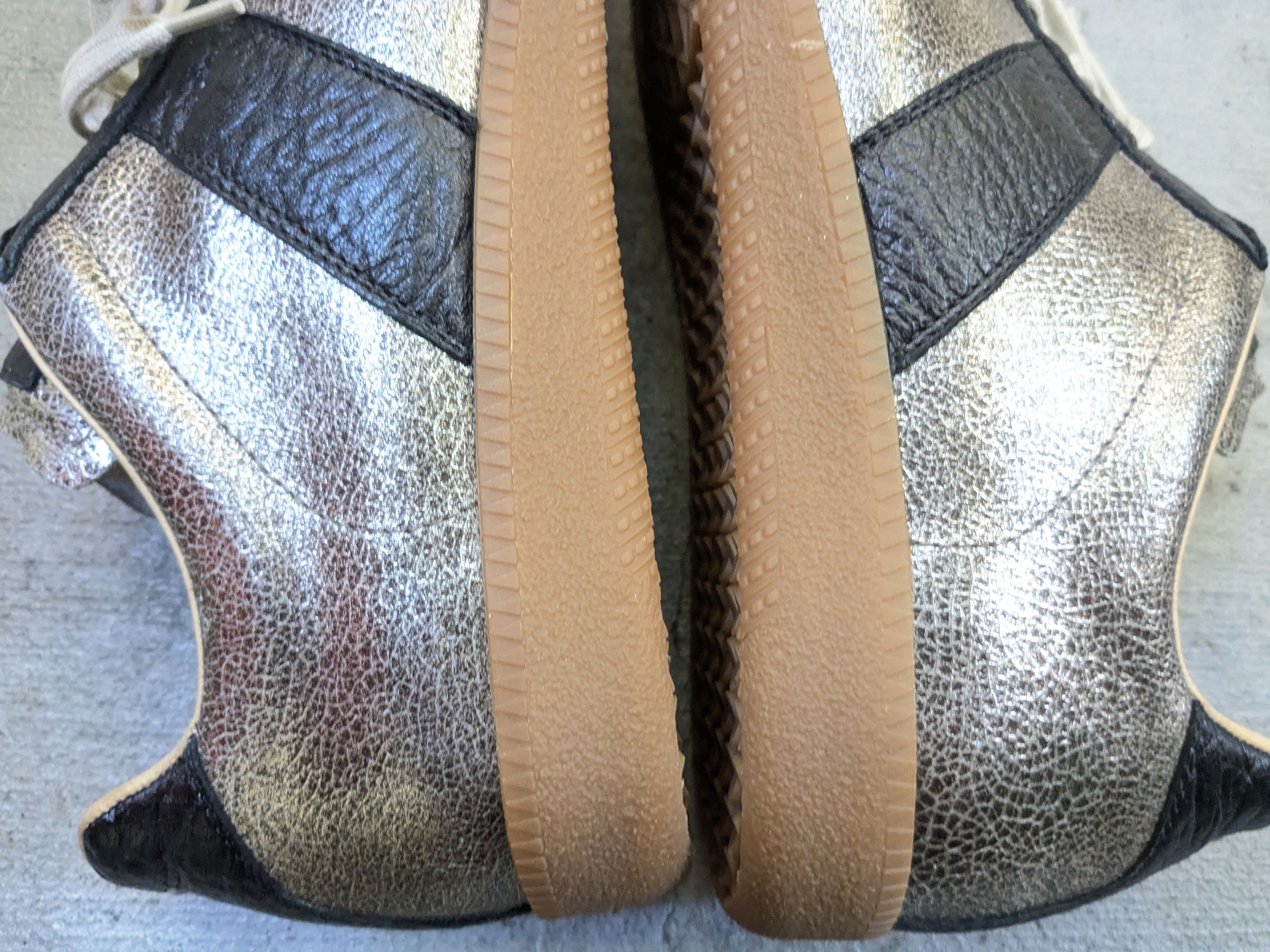 Maison Margiela GAT Replica Black Silver 8.5 41.5 Low Top