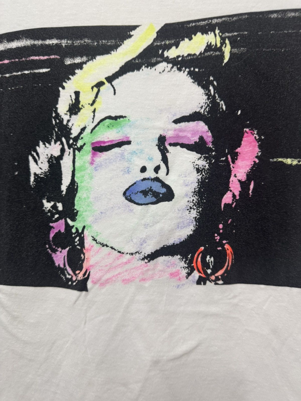 Vintage Vintage 90’s Marilyn Monroe Pop Up Art Artist T shirt Size US M / EU 48-50 / 2 - 2 Thumbnail