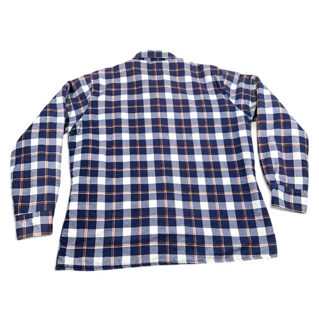 Fruit Of The Loom VINTAGE Fruit of the Loom Shirt Plaid Flannel Shacket 90s Blue Adult LARGE Button-Up Long Sleeve Mens Regular XS? Size US L / EU 52-54 / 3 - 3 Thumbnail
