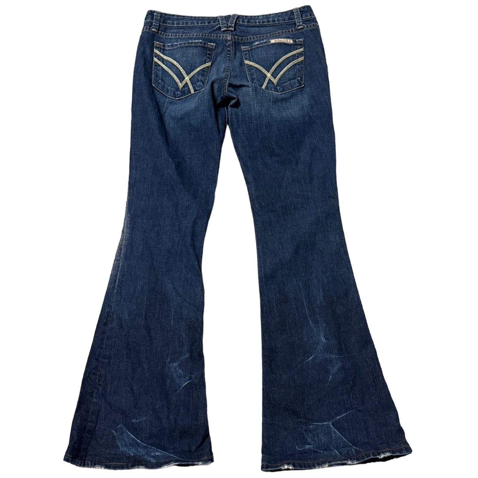 William Rast William Rast Daisy Low Rise Distressed Super Flare Jeans Size 28" / US 6 / IT 42 - 3 Thumbnail